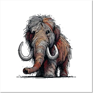 Tusked Majesty Woolly Mammoth Posters and Art